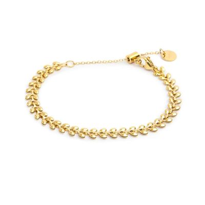 Bracciale catena a foglia chevron Marlu' Donna