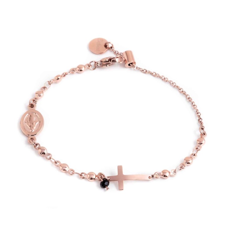 Bracciale rosario con croce Marlu' Donna - 33BR0001R