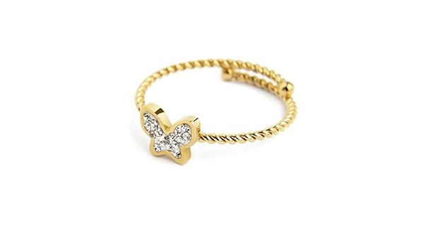 Anello farfalla con cristalli Marlu' Donna