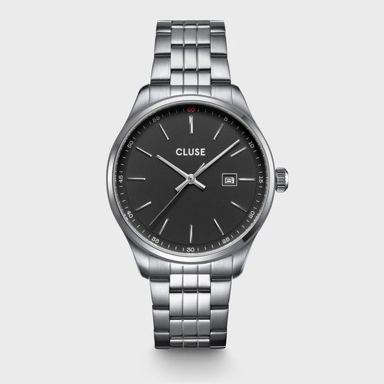 Orologio Cluse Uomo Anthéor Watch Steel Black, Silver Colour
