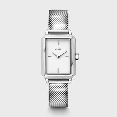 Orologio Cluse Donna Fluette Watch Mesh White, Silver Orologio Cluse Donna Fluette Watch Mesh White, Silver