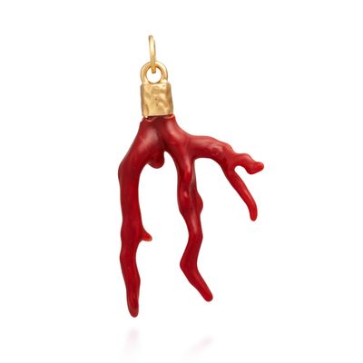 Charm Corallo Rosso Dorato - Giovanni Raspini Charm Corallo Rosso Dorato - Giovanni Raspini
