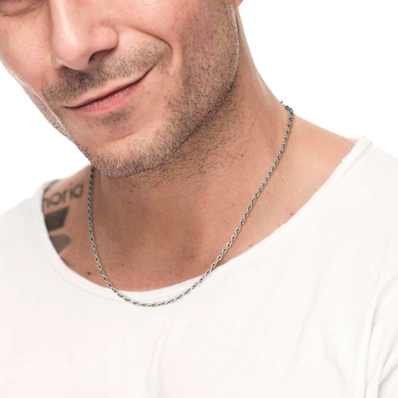 Collana catena a corda 2,5mm Donna Uomo Marlu' - 33CN0024