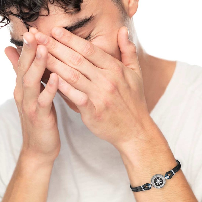 Bracciale rosa dei venti Uomo Marlu' - 30BR0024-N