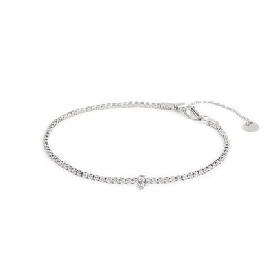 Cavigliera tennis zircone centrale Donna Marlu'