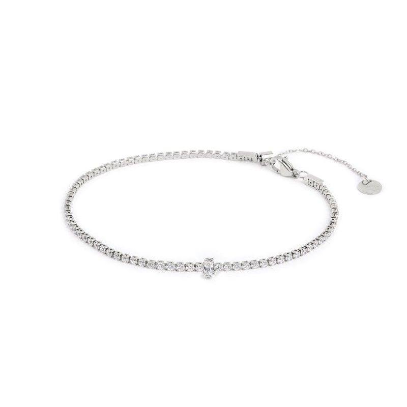Cavigliera tennis zircone centrale Donna Marlu'