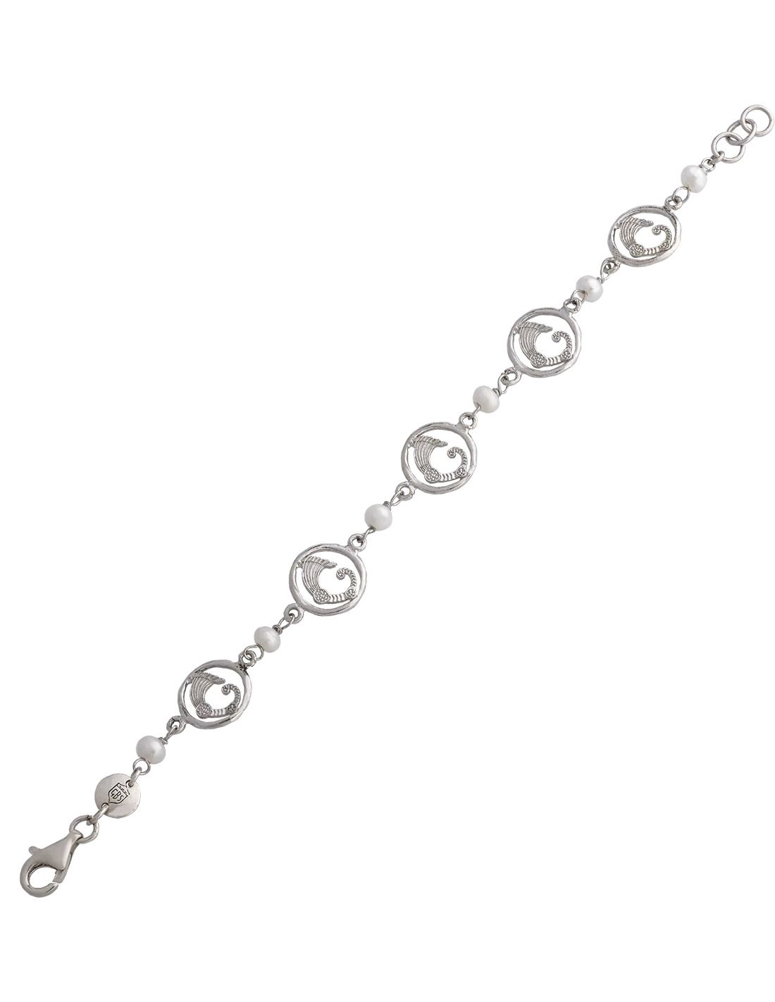 Bracciale draghetti light e perline  - Spadafora Gioielli