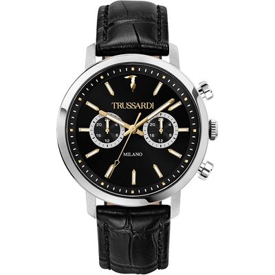 Orologio Trussardi Uomo T-Couple Acciaio / pelle 43mm Orologio Trussardi Uomo T-Couple Acciaio / pelle 43mm