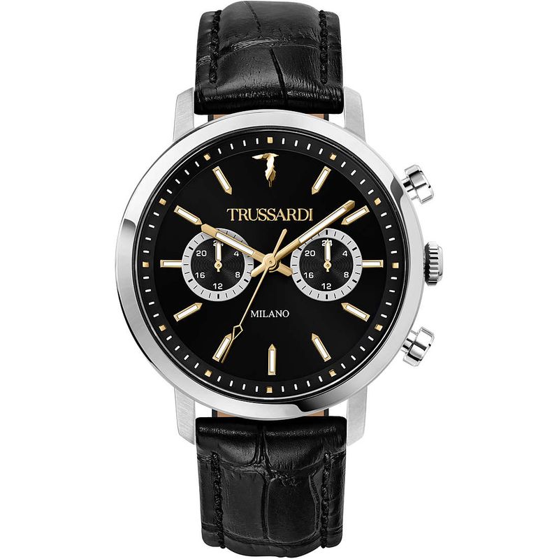 Orologio Trussardi Uomo T-Couple Acciaio / pelle 43mm Orologio Trussardi Uomo T-Couple Acciaio / pelle 43mm