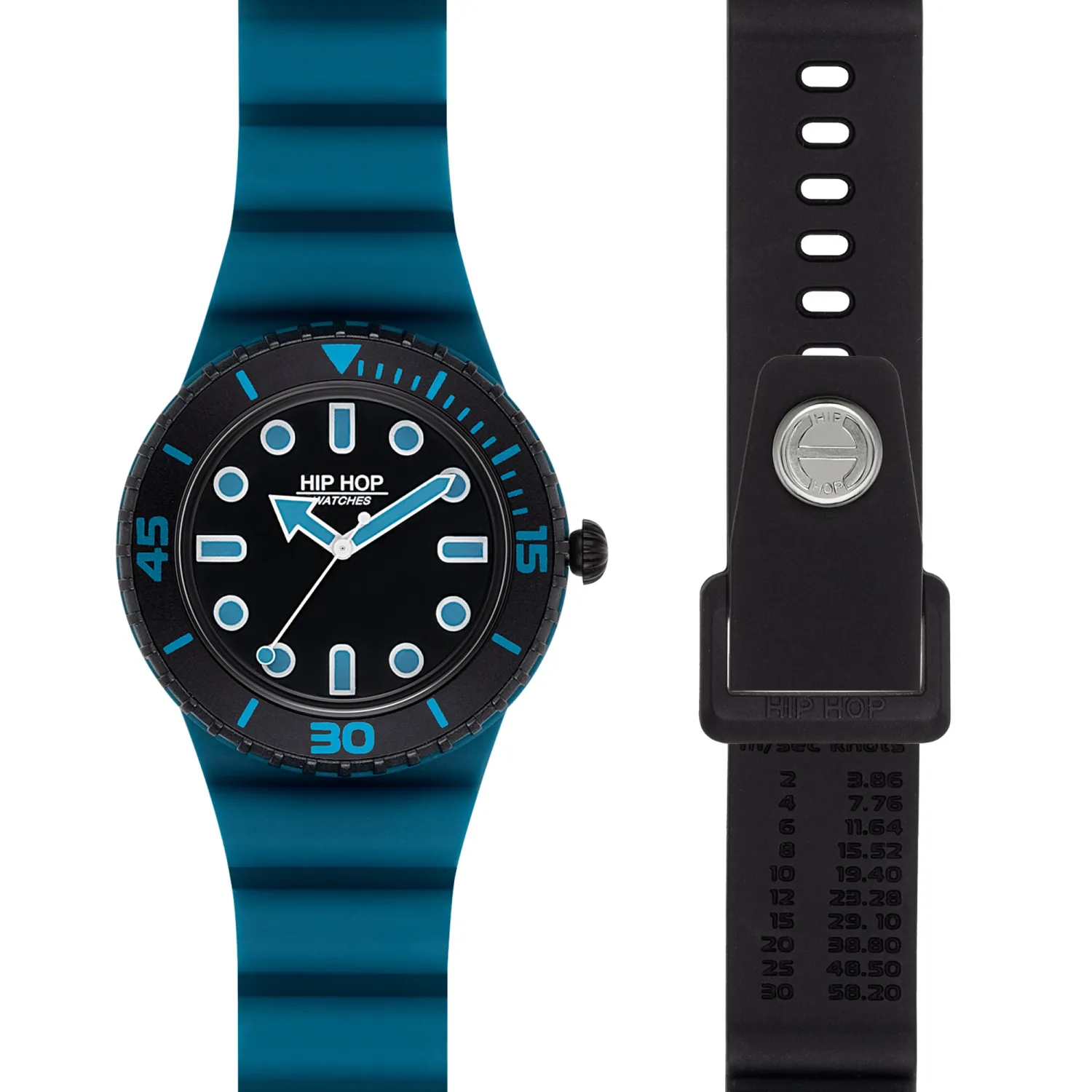 Orologio Hip Hop MASTER TEAL BLUE/BLACK