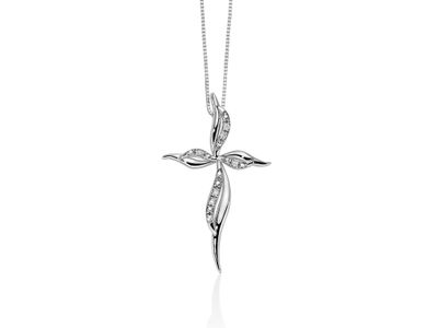 Croce Con Diamanti Miluna