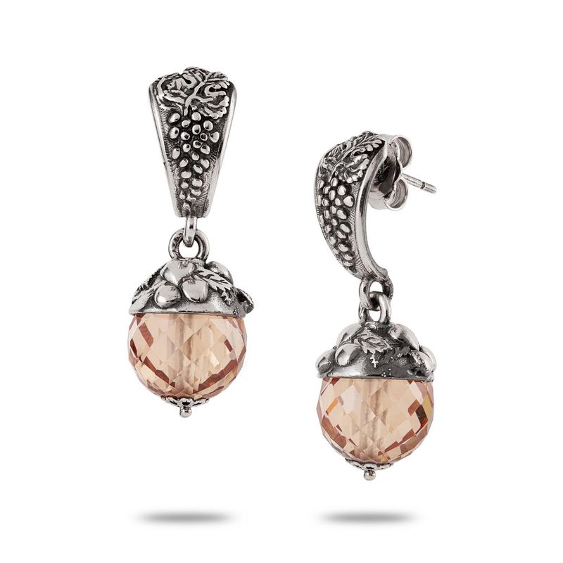 Orecchini Con Zirconia Sfaccettata "Autunno" - Gerardo Sacco