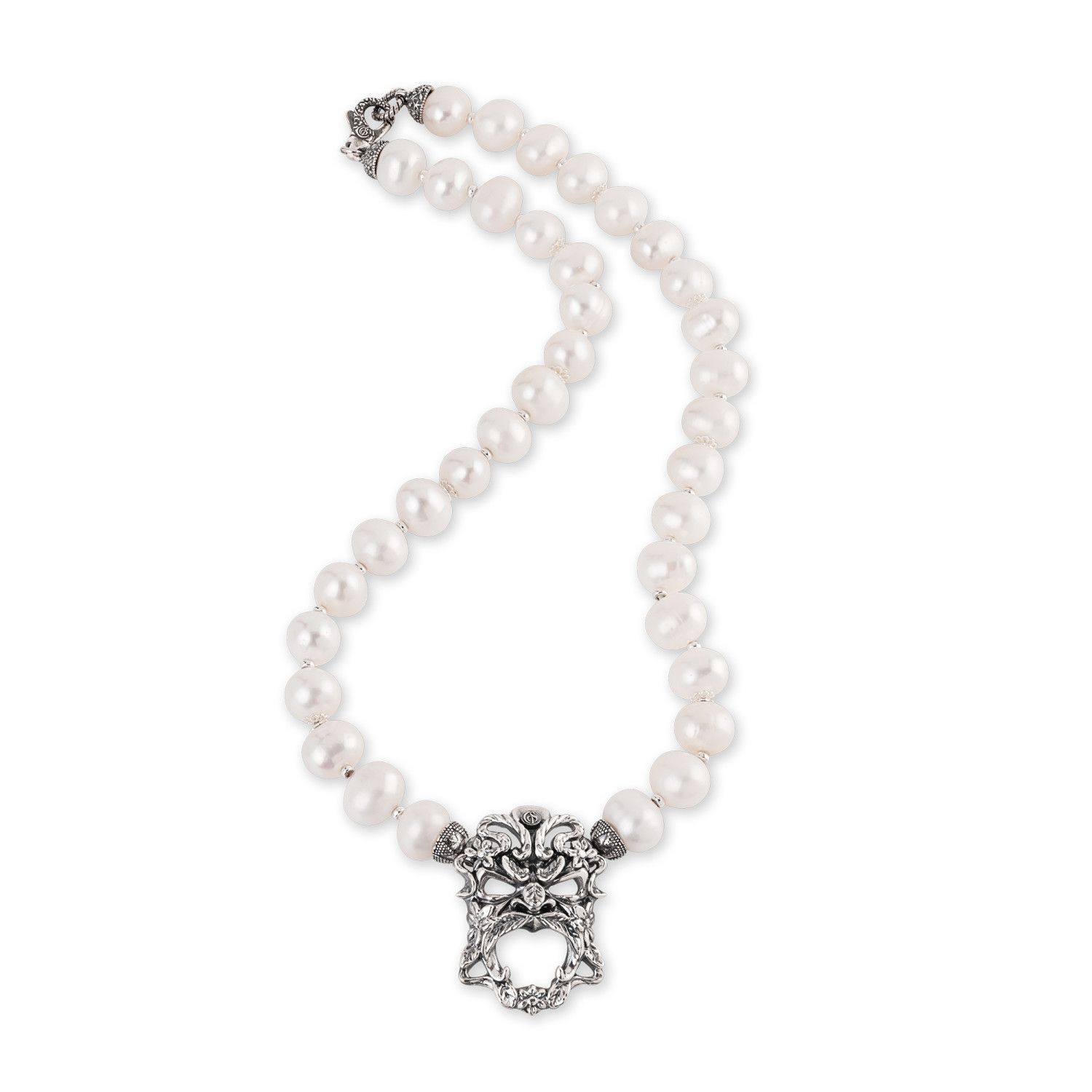 Collana Perle Con Maschera - Gerardo Sacco