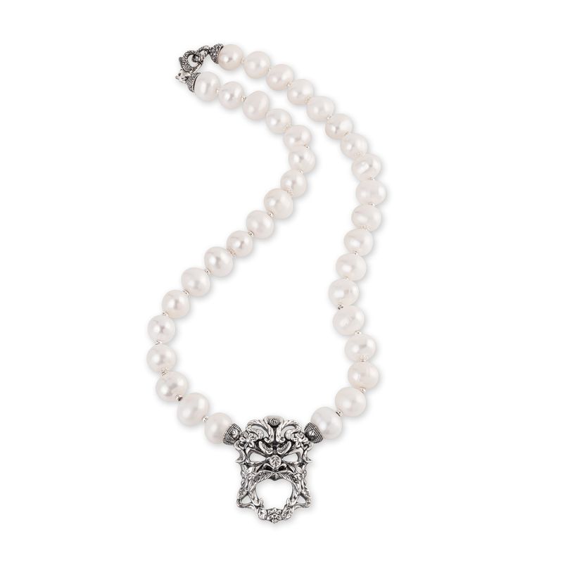 Collana Perle Con Maschera - Gerardo Sacco