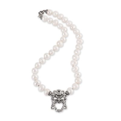 Collana Perle Con Maschera - Gerardo Sacco