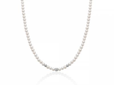 Collana Perle 4.5-5 Boule Diamanti Miluna Collana Perle 4.5-5 Boule Diamanti Miluna