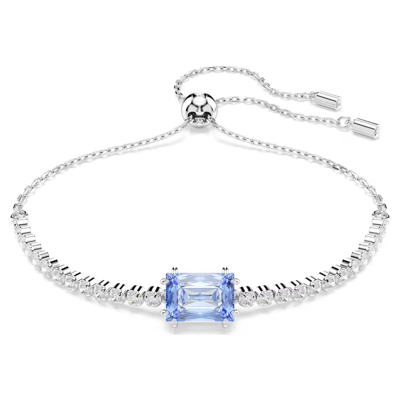 Braccialetto Matrix Tennis Taglio misto, Blu Swarovski