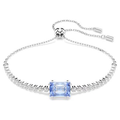 Braccialetto Matrix Tennis Taglio misto, Blu Swarovski
