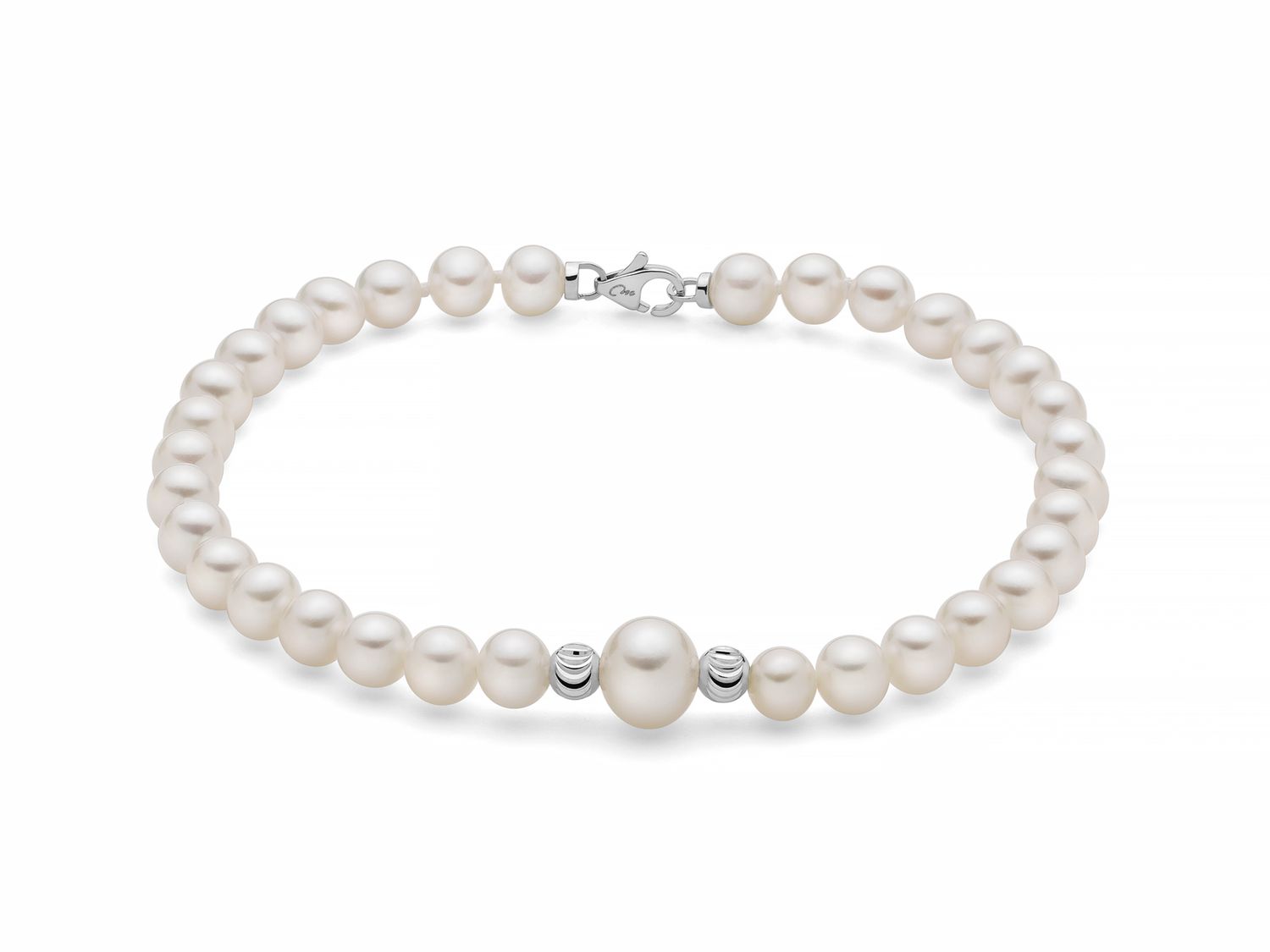 Bracciale di Perle 7,5-8 Boule e Fantasie in oro Miluna