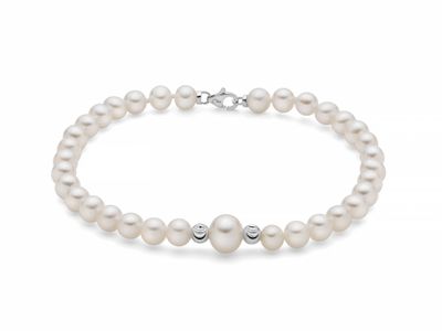 Bracciale di Perle 7,5-8 Boule e Fantasie in oro Miluna Bracciale di Perle 7,5-8 Boule e Fantasie in oro Miluna