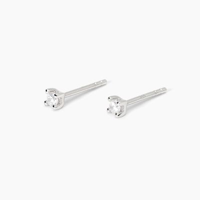Orecchini in argento con punto luce SHINY Mabina Gioielli - Donna