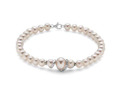 Bracciale di perle Boule e Fantasie in oro Miluna Bracciale di perle Boule e Fantasie in oro Miluna