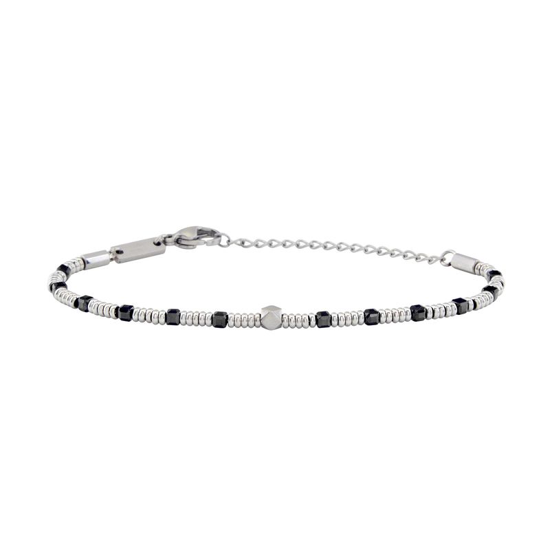Bracciale Uomo Breil PRIAM IN ACCIAIO E SPINELLO NERO Bracciale Uomo Breil PRIAM IN ACCIAIO E SPINELLO NERO