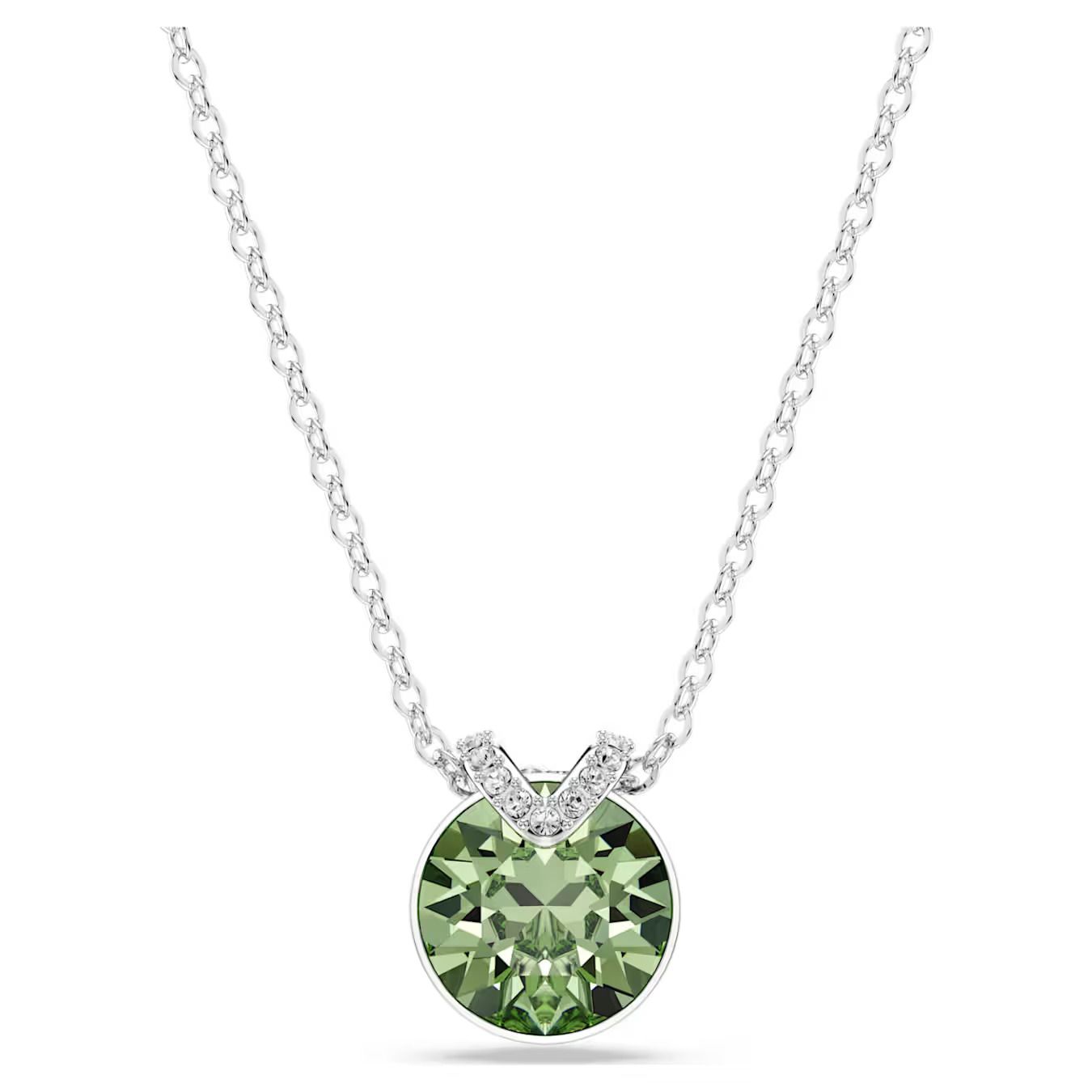 Pendente Pendente Bella V Taglio Round, Verde Swarovski