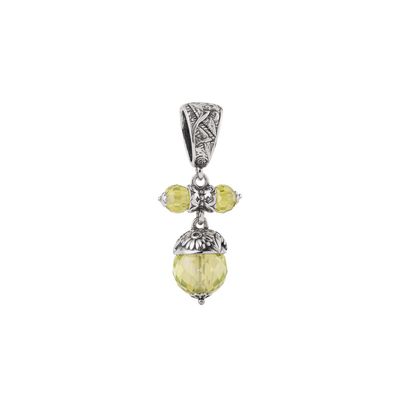 Ciondolo Stagioni Primavera Ciondolo in argento 925 con pietre cubic zirconia verdi (Primavera) - Gerardo Sacco