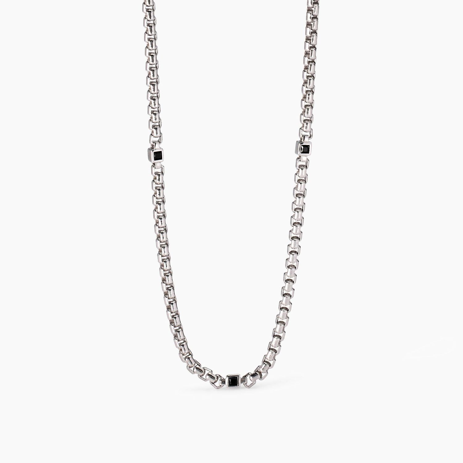 Collana uomo con zirconi neri People Mabina Uomo