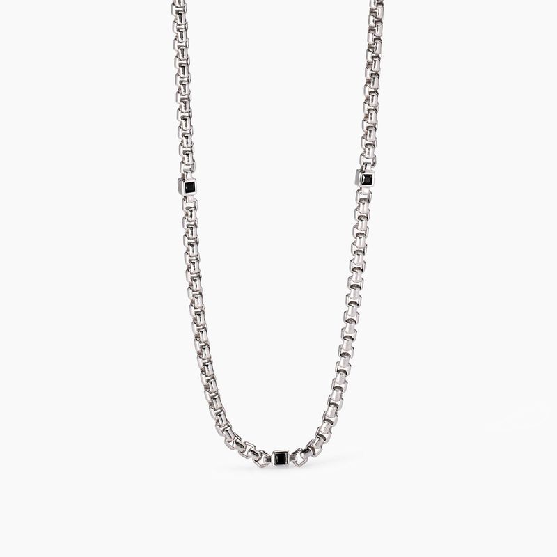 Collana uomo con zirconi neri People Mabina Uomo