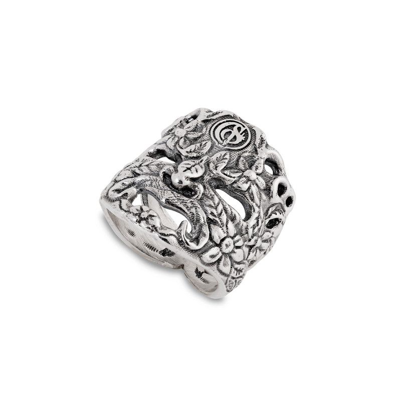 Anello In Argento Con Maschera - Gerardo Sacco