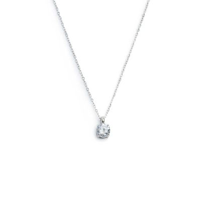Collana catena cutting cross zircone centrale 4,25mm Marlu' Donna