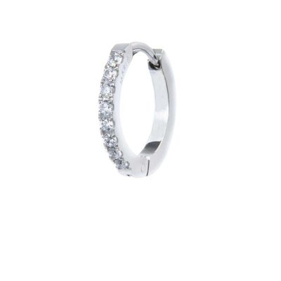 Orecchino a cerchio 1,6cm con zirconi   Marlu