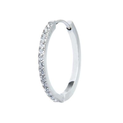 Orecchino a cerchio 2,4cm con zirconi Marlu