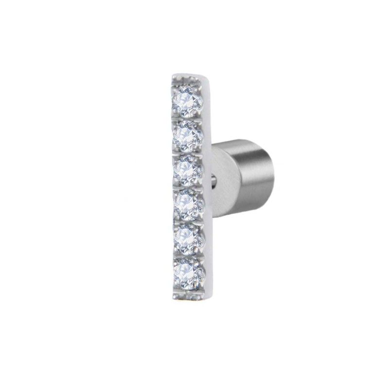 Orecchino a cerchio 2,4cm con zirconi Marlu