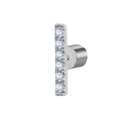 Orecchino a cerchio 2,4cm con zirconi Marlu