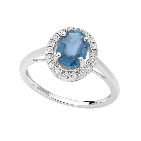 Anello Con Zaffiro In Oro E Diamanti DonnaOro Luce