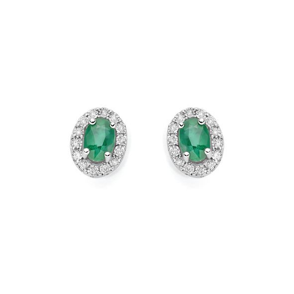 Orecchini Con Smeraldi e diamanti DonnaOro Luce