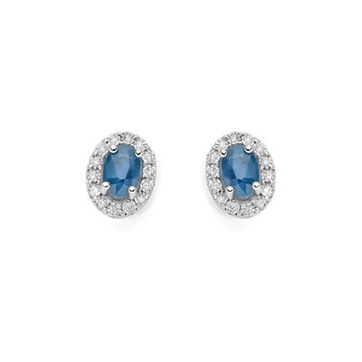 Orecchini Con Zaffiri e diamanti DonnaOro Luce Orecchini Con Zaffiri e diamanti DonnaOro Luce