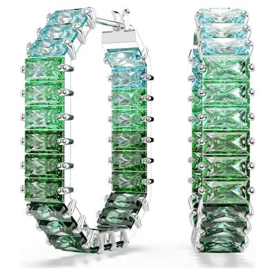 Orecchini a cerchio Matrix Swarovski
