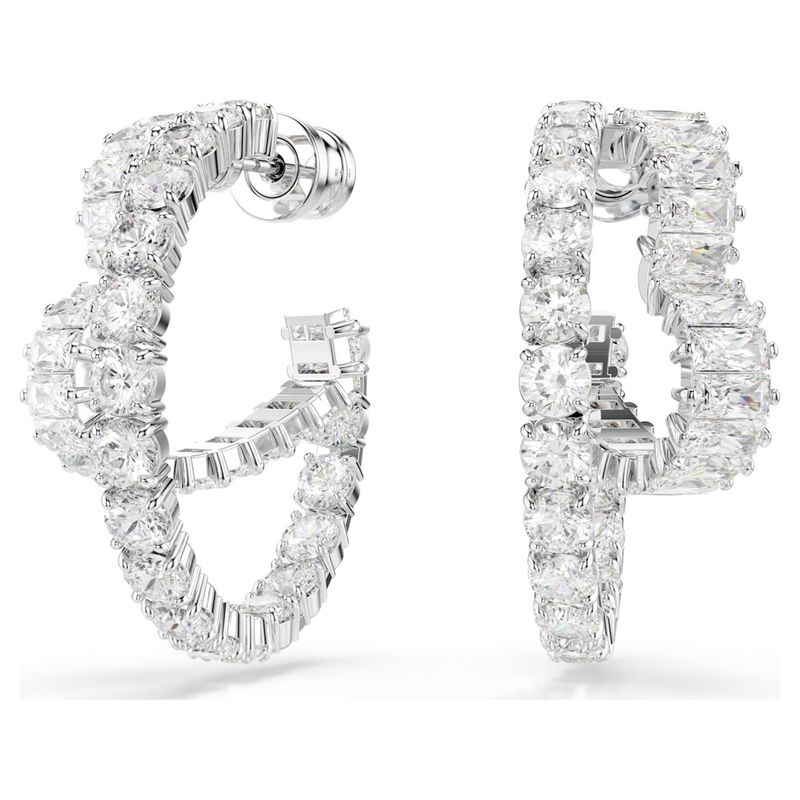Orecchini a cerchio Matrix Swarovski