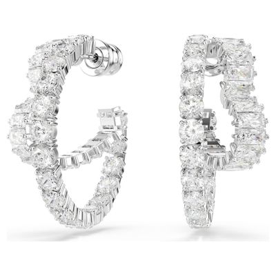 Orecchini a cerchio Matrix Swarovski