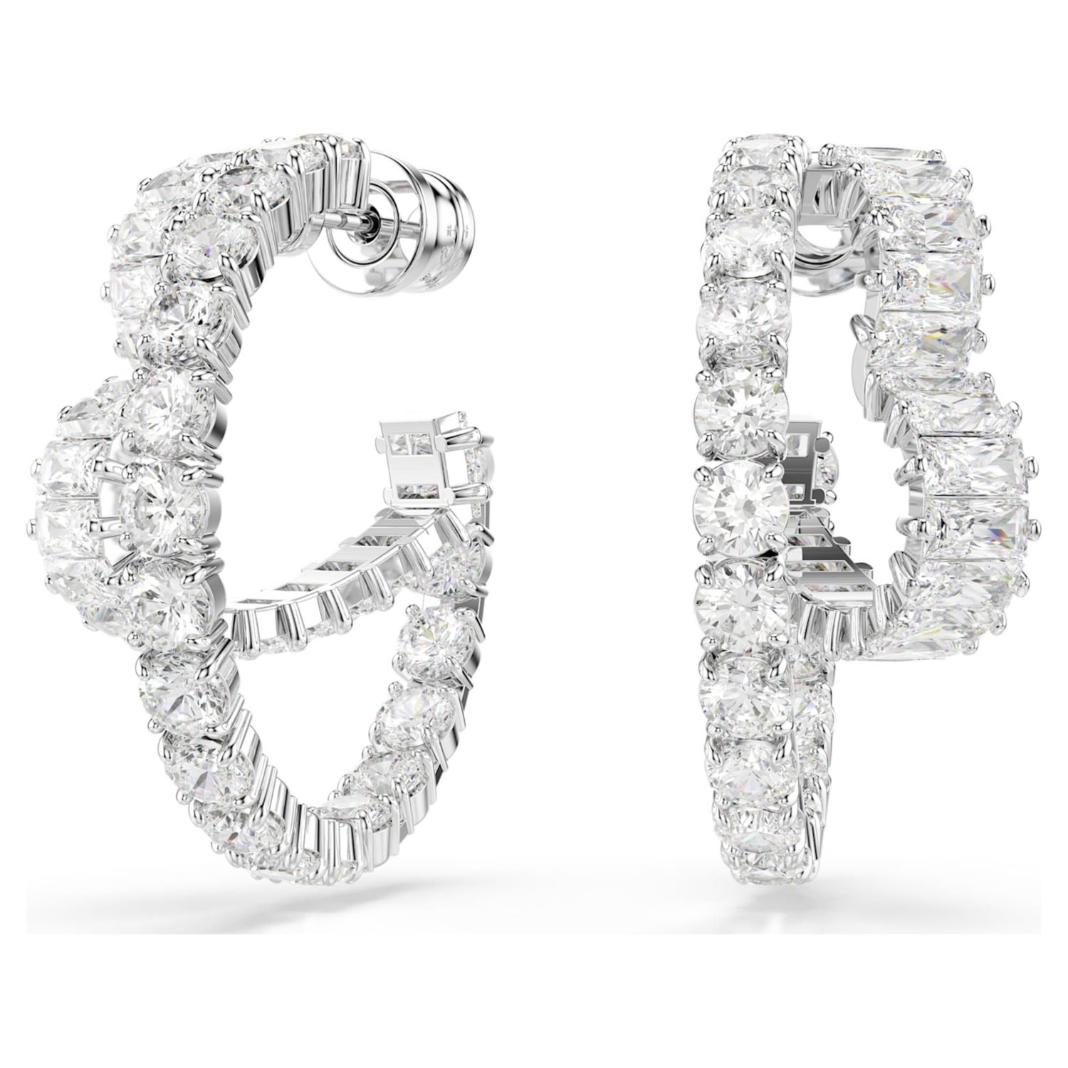 Orecchini a cerchio Matrix Swarovski
