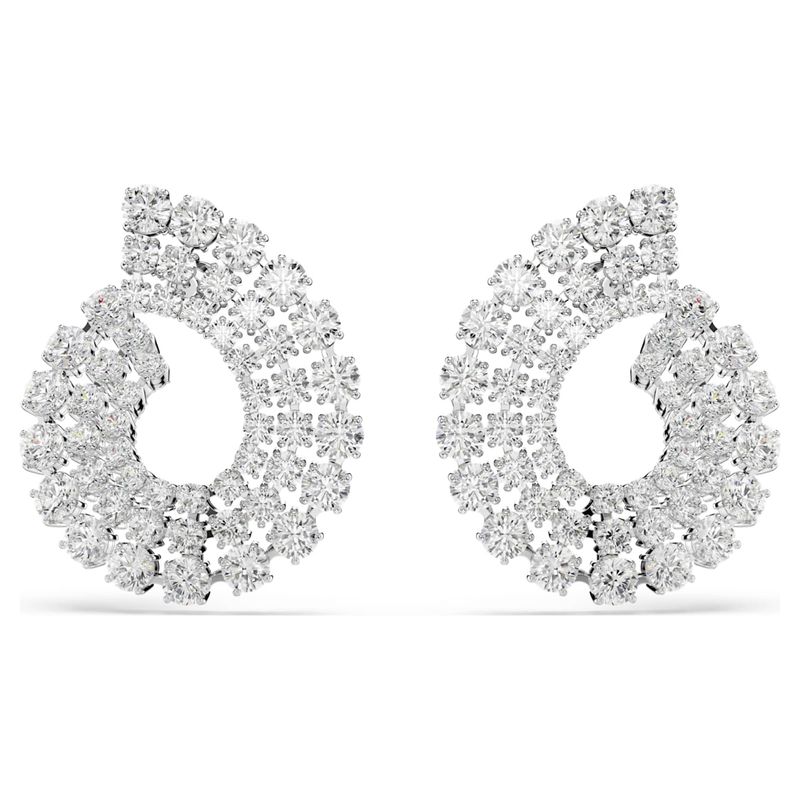 Orecchini a cerchio Matrix Swarovski
