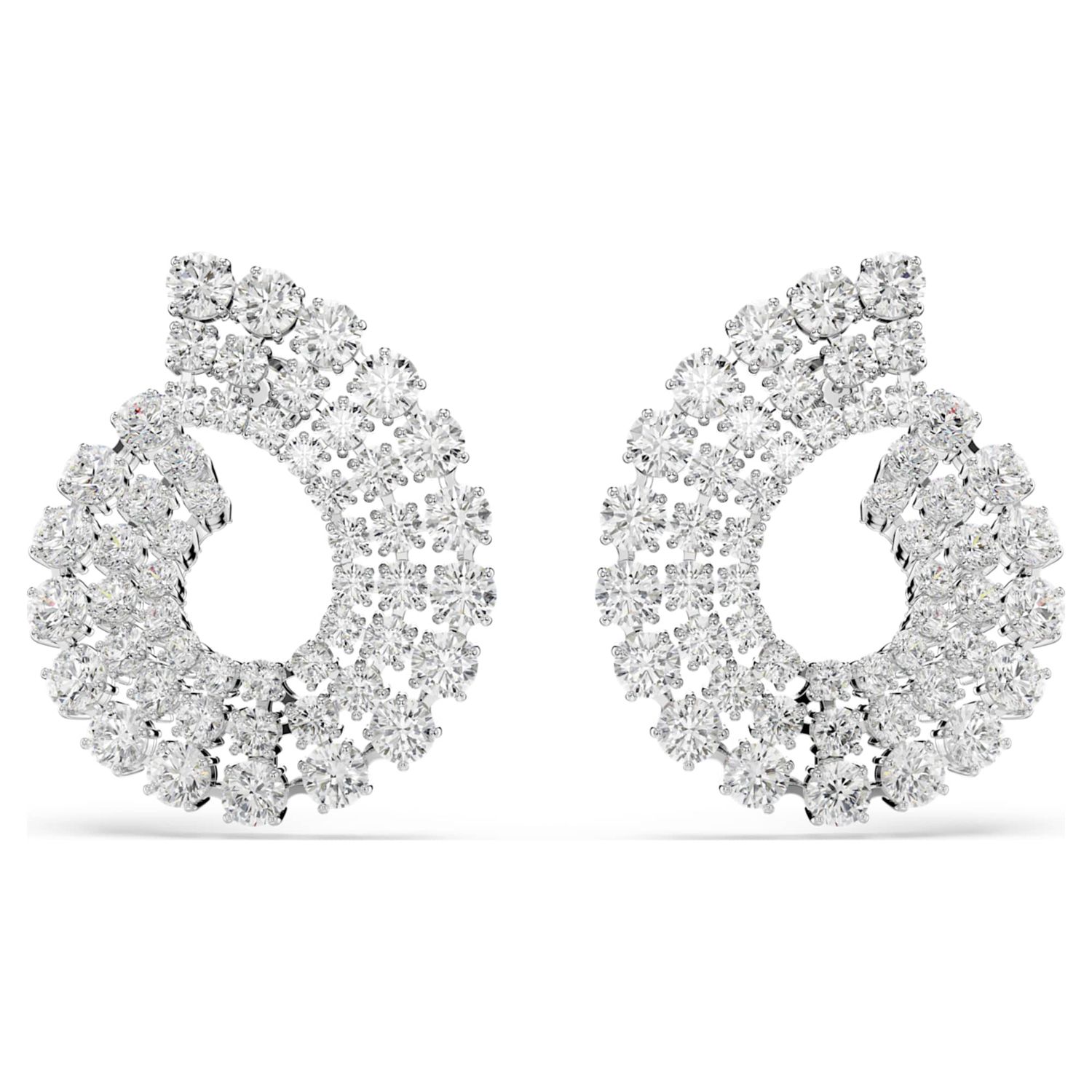 Orecchini a cerchio Matrix Swarovski