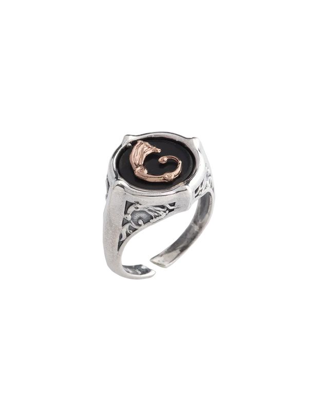 Anello Logo collection nero - Spadafora Gioielli Anello Logo collection nero - Spadafora Gioielli