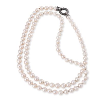 Collana Di Perle Chanel Con Chiusura In In Argento - Gerardo Sacco