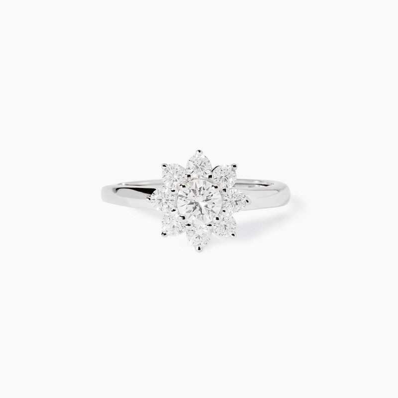 Anello con fiore in zirconiEden Mabina Gioielli