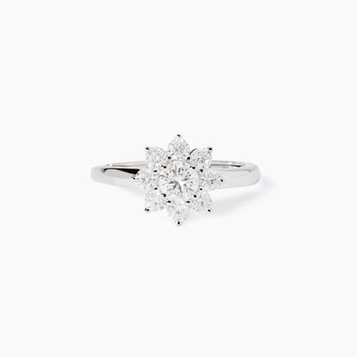 Anello con fiore in zirconiEden Mabina Gioielli